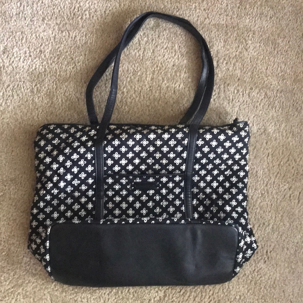 Vera Bradley Black and White Large Tote